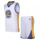 ADIDAS GOLDEN STATE WARRIORS STEPHEN CURRY JERSEY/SHORT SET WHITE/BLUE/YELLOW