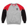 MITCHELL & NESS TRADING BLOCK CREW NBA SWEATSHIRT CHICAGO BULLS GREY/RED