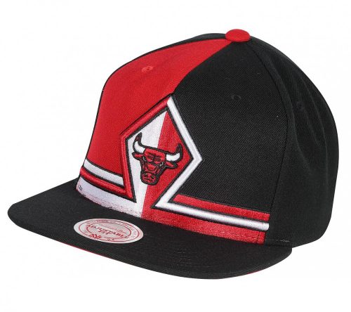 Mitchell & Ness NBA Chicago Bulls Short Split Snapback Black/Red/White Black/Red/White