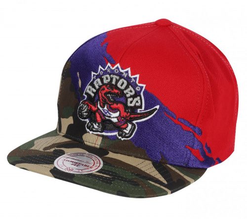 Mitchell & Ness Toronto Raptors Camo Paintbrush Snapback Camo Paintbrush