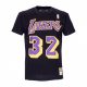 MITCHELL & NESS NBA NAME & NUMBER LOS ANGELES LAKERS MAGIC JOHNSON TEE BLACK