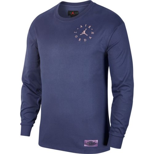 JORDAN REMASTERED SUEDED LONG-SLEEVE TEE SANDED PURPLE/GRIDIRON/VIOLET STAR