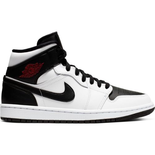 AIR JORDAN 1 MID  WHITE RED-BLACK