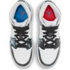 AIR JORDAN 1 MID SE (GS) WHITE/BRIGHT CRIMSON-BLUE HERO-BLACK