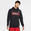 JORDAN PSG PULLOVER HOODIE BLACK/UNIVERSITY RED