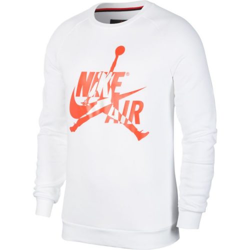 JORDAN JUMPMAN CLASSICS CREWNECK PULLOVER WHITE/INFRARED/INFRARED