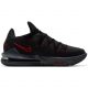 NIKE LEBRON XVII LOW BLACK/UNIVERSITY RED-DARK GREY