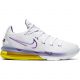 NIKE LEBRON 17 LOW WHITE/VOLTAGE PURPLE-DYNAMIC YELLOW