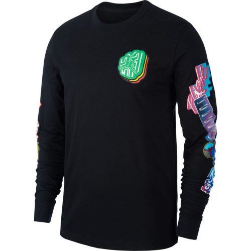 JORDAN PHOTO LONG SLEEVE TEE BLACK