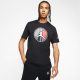 JORDAN REMASTERED TEE BLACK/GYM RED