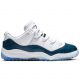 JORDAN 11 RETRO LOW LE (PS) WHITE/BLACK-NAVY