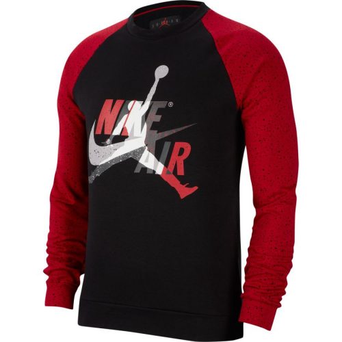 JORDAN JUMPMAN CLASSICS LONG SLEEVE TEE BLACK/GYM RED