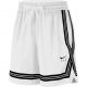 NIKE WOMEN'S DRI-FIT FLY CROSSOVER SHORT WHITE/BLACK