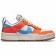 NIKE DUNK LOW DISRUPT WMNS SAIL/LT PHOTO BLUE-TOTAL ORANGE