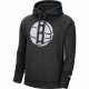 NBA X NIKE BROOKLYN NETS ESSENTIAL FLEECE PULLOVER BLACK/WHITE