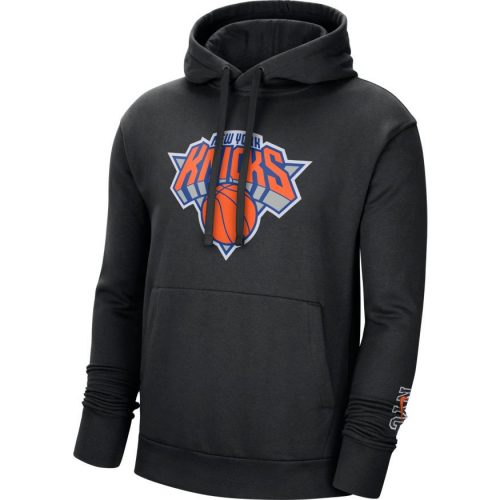 NBA X NIKE NEW YORK KNICKS CITY EDITION LOGO PULLOVER BLACK