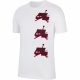 JORDAN JUMPMAN CLASSICS TEE WHITE/GYM RED/BLACK