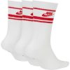 NIKE SPORTSWEAR ESSENTIAL SOCKS WHITE/UNIVERSITY RED/UNIVERSITY RED