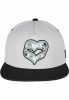 CAYLER & SONS MONEY HEART SNAPBACK CAP GREY/BLACK