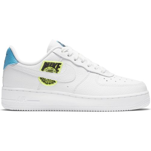 NIKE AIR FORCE 1 '07 WMNS WHITE/WHITE-VOLT-LASER BLUE