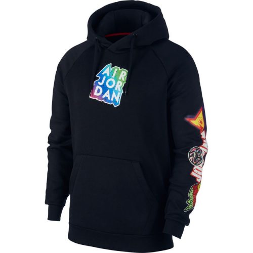 JORDAN JUMPMAN STICKER HOODIE BLACK