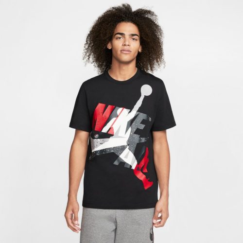 JORDAN JUMPMAN CLASSICS TEE BLACK/WHITE/GYM RED