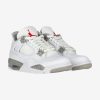 AIR JORDAN 4 RETRO WHITE/FIRE RED-TECH GREY-BLACK