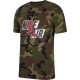 JORDAN JUMPMAN CLASSICS SS CREW SHIRT MEDIUM OLIVE/CAMO PRINT/GYM RED