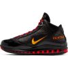 NIKE LEBRON VII QS BLACK/VARSITY RED-VARSITY MAIZE