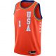 NBA X NIKE ZION WILLIAMSON ALL-STAR USA RISING STARS JERSEY TEAM ORANGE/WILLIAMSON ZION