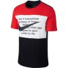 NIKE SPORTSWEAR SWOOSH TEE BLACK/UNIVERSITY RED/WHITE