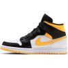 WMNS AIR JORDAN 1 MID SE WHITE/LASER ORANGE-BLACK