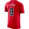 NIKE X NBA ZACH LAVINE CHICAGO BULLS ESSENTIALS TEE UNIVERSITY RED/LAVINE ZACH