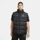 JORDAN PSG PUFFER VEST BLACK/BLACK/METALLIC GOLD