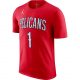 JORDAN X NBA ZION WILLIAMSON NEW ORLEANS PELICANS ESSENTIALS STATEMENT TEE UNIVERSITY RED/WILLIAMSON ZION