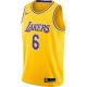 NIKE LOS ANGELES LAKERS SWINGMAN JERSEY ICON 20 AMARILLO/FIELD PURPLE/LEBRON JAMES