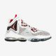 NIKE LEBRON XIX WHITE/UNIVERSITY RED-BLACK