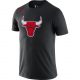 NIKE CHICAGO BULLS DRI-FIT ESSENTIAL LOGO TEE BLACK