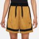 NIKE WOMEN'S DRI-FIT SWOOSH FLY CROSSOVER SHORT CHUTNEY/SATURN GOLD/BLACK