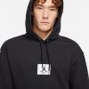 JORDAN ESSENTIALS STATEMENT FLEECE PULLOVER HOODIE BLACK/GYM RED