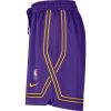 NIKE LOS ANGELES LAKERS WOMEN'S CROSSOVER SHORTS COURTSIDE 75TH FIELD PURPLE/AMARILLO