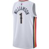 NIKE X NBA ZION WILLIAMSON NEW ORLEANS PELICANS DRI FIT SWINGMAN JERSEY WHITE/CLUB GOLD/WILLIAMSON ZION