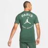 JORDAN PSG LOGO TEE NOBLE GREEN/WHITE