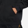 JORDAN JUMPMAN FULL ZIP FLEECE HOODIE BLACK/POLLEN