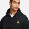 JORDAN JUMPMAN FULL ZIP FLEECE HOODIE BLACK/POLLEN