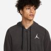 JORDAN DRI FIT AIR FLEECE FULL ZIP HOODIE BLACK/WHITE