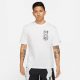 JORDAN ZION DRI-FIT SS TEE WHITE/BLACK