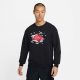 JORDAN ESSENTIALS STATEMENT FLEECE GFX CREWNECK BLACK