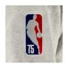 NIKE BROOKLYN NETS COURTSIDE 75TH FLEECE CREW BIRCH HEATHER/WHITE/BLACK