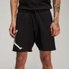 JORDAN ESSENTIALS FLEECE HBR SHORT BLACK/WHITE